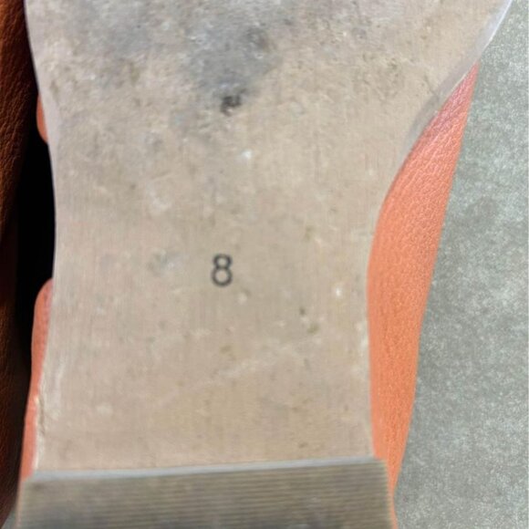 ANTHROPOLOGIE leather flats. Cognac. Womans size 8. - Picture 8 of 11